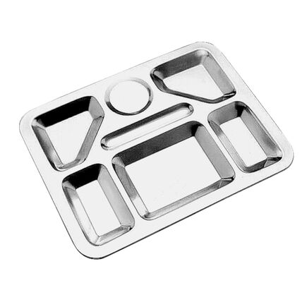 Bandeja Tramontina Service em Aço Inox com 7 Divisórias