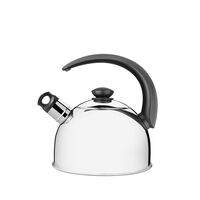 Chaleira Tramontina com Apito em Aço Inox Cabo Preto 2,1  L