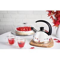 Chaleira Tramontina com Apito em A&ccedil;o Inox Cabo Preto 2,1  L Cor Inox - SKU 61483013 - 4 image number 3
