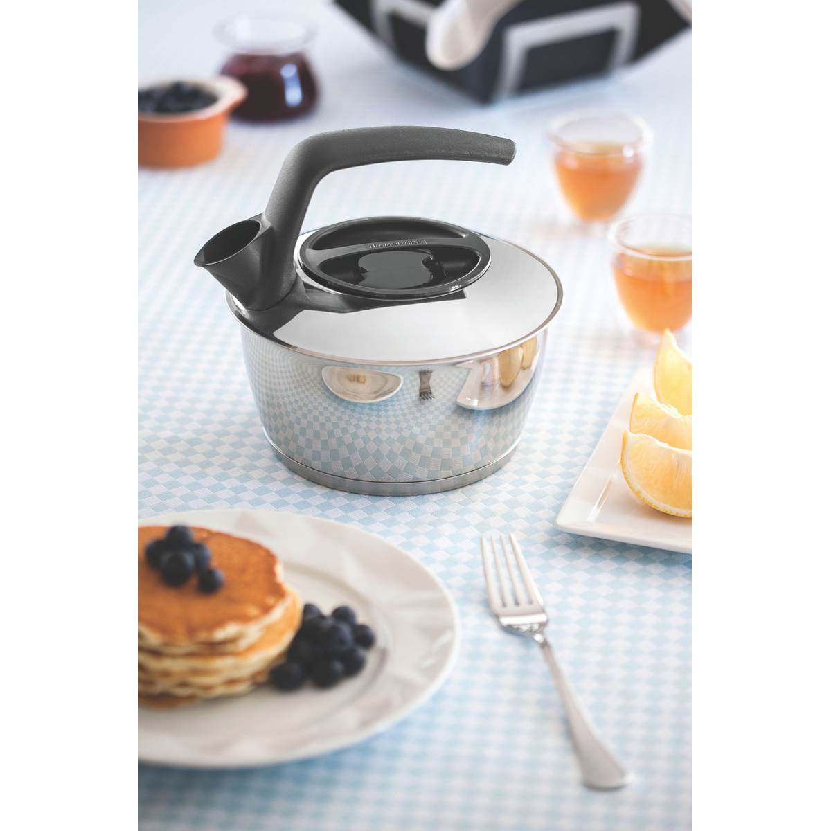 Chaleira Tramontina em A&ccedil;o Inox com Fundo Triplo Cabo Preto 1,5 L Cor Inox - SKU 61485160 - 3 image number 2