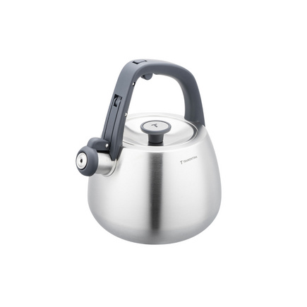 Chaleira Tramontina em A&ccedil;o Inox com Apito e Cabo de Nylon 2,5 L Cor Inox - SKU 61488250