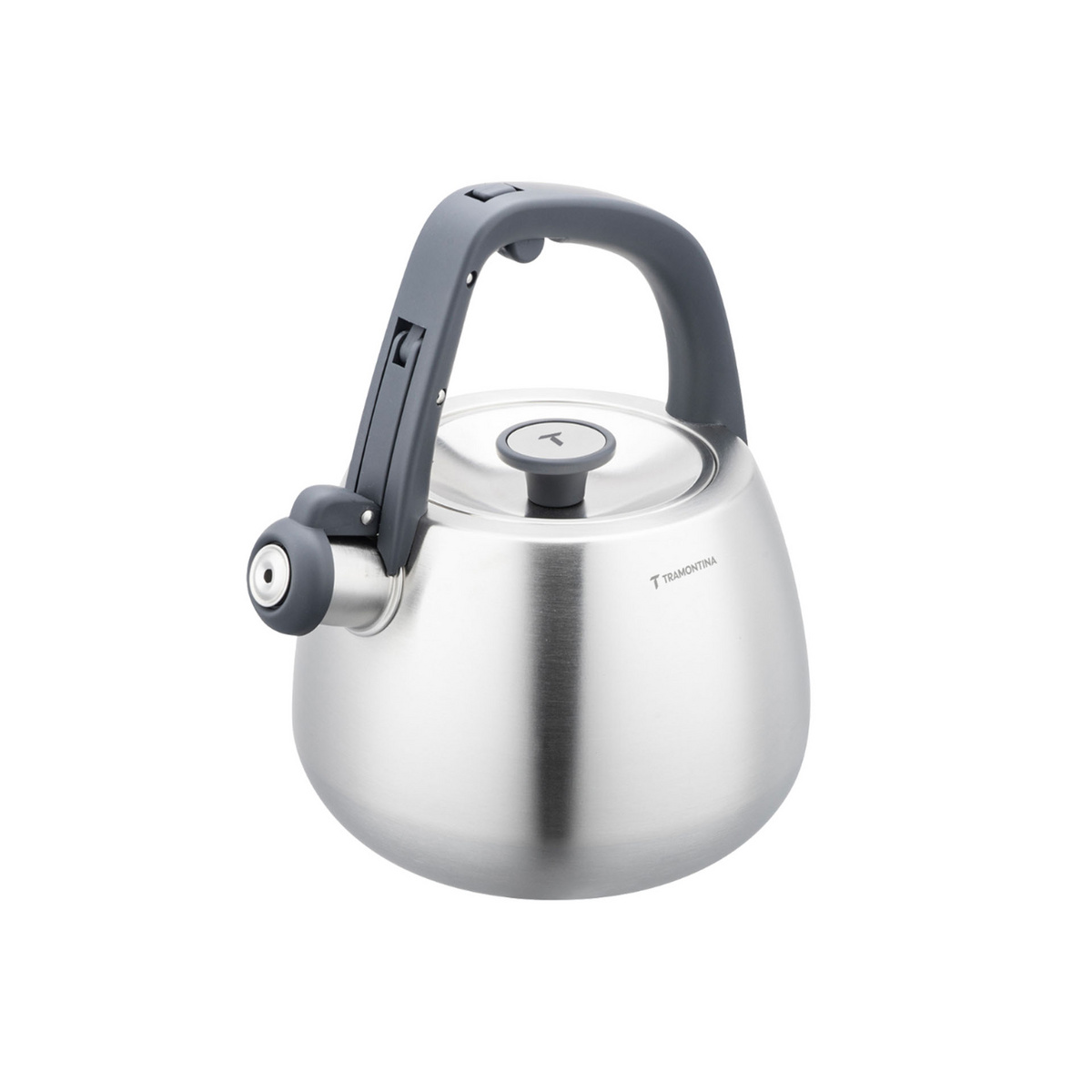 Chaleira Tramontina em A&ccedil;o Inox com Apito e Cabo de Nylon 2,5 L Cor Inox - SKU 61488250 - 1 image number 0