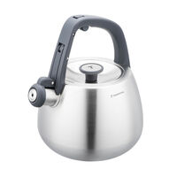 Chaleira Tramontina em A&ccedil;o Inox com Apito e Cabo de Nylon 4 L Cor Inox - SKU 61488400 - 1 image number 0