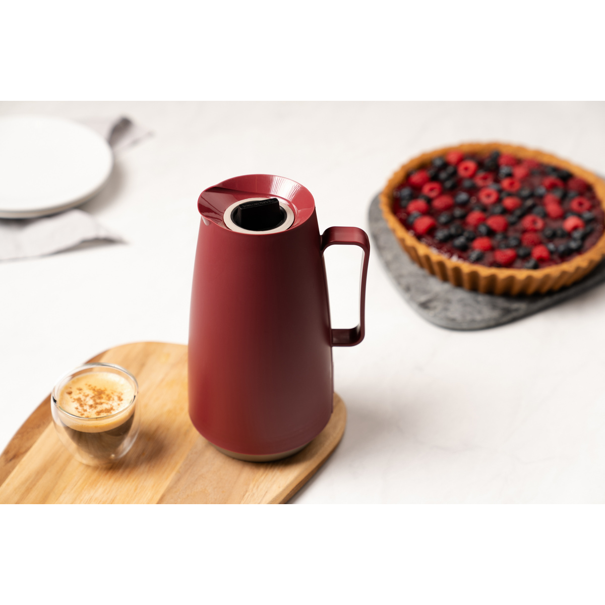 Bule T&eacute;rmico Tramontina Exata em Pl&aacute;stico Vermelho com Ampola de Vidro 500 ml Cor Vermelho - SKU 61636056 - 11 image number 10