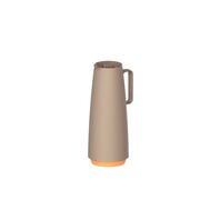 Tramontina Exata Beige Plastic Thermal Flask with Glass Liner, 1 L