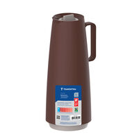 Bule T&eacute;rmico Tramontina Exata em Pl&aacute;stico Marrom Caf&eacute; com Ampola de Vidro 1 L Cor Bege - SKU 61636226 - 4 image number 3