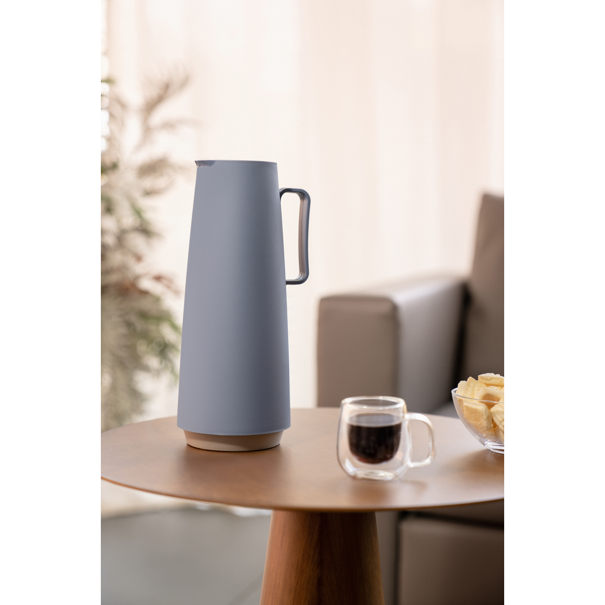 Bule T&eacute;rmico Tramontina Exata em Pl&aacute;stico Azul 1 L Cor Azul - SKU 61636227 - 3 image number 2