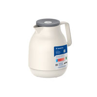 Bule T&eacute;rmico Tramontina Exata em Pl&aacute;stico Vanilla 1 L Tampa Rolha com Bot&atilde;o de Press&atilde;o Cor Azul - SKU 61638608 - 3 image number 2