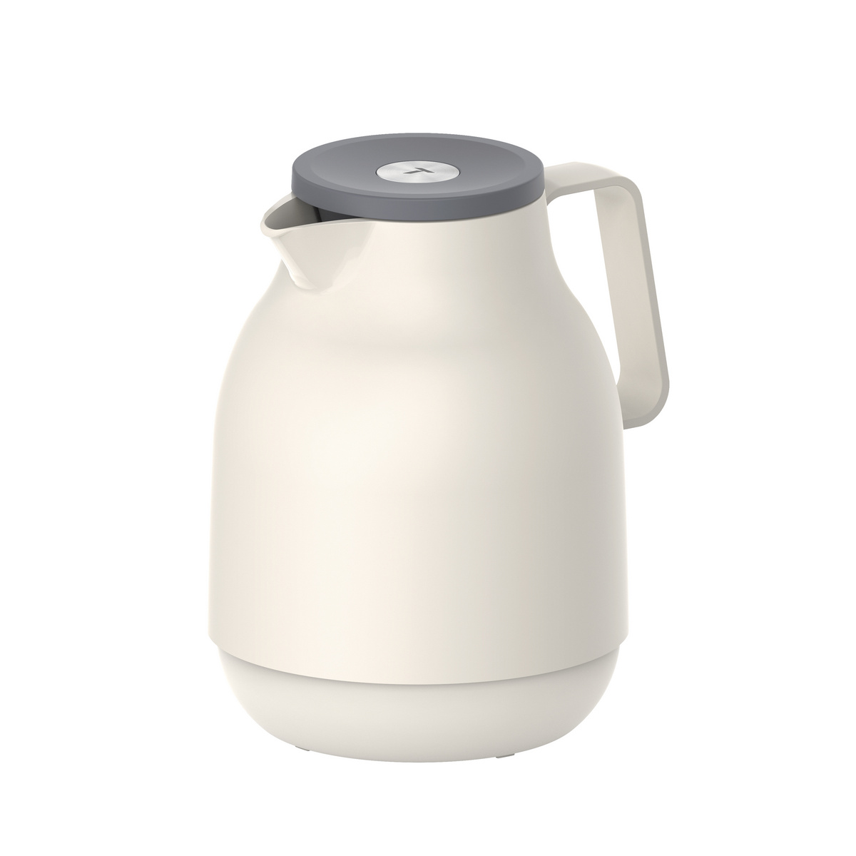 Bule T&eacute;rmico Tramontina Exata em Pl&aacute;stico Vanilla 1 L Tampa Rolha com Bot&atilde;o de Press&atilde;o Cor Azul - SKU 61638608 - 1 image number 0