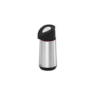 Tramontina 1.2 L Exata stainless steel thermal beverage dispenser with glass container