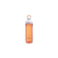 Botella para agua Tramontina Exata naranja de tritan con pared doble 0,6 L