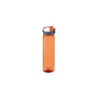 Botella para agua Tramontina Exata naranja de tritan con pared simple 0,9 L
