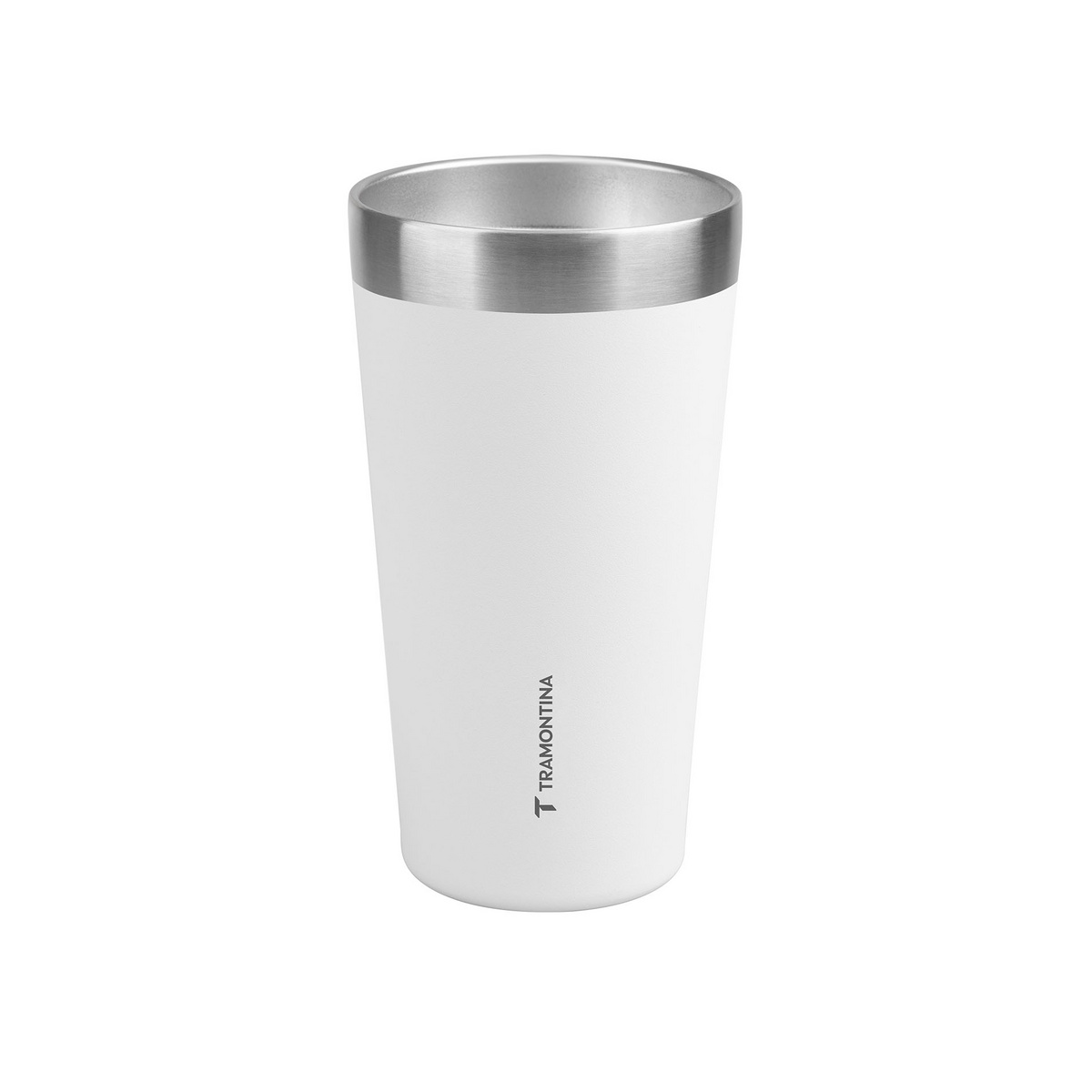 Copo T&eacute;rmico Tramontina Exata em A&ccedil;o Inox Branco sem Tampa 420 ml Cor Branco - SKU 61646410 - 1 image number 0