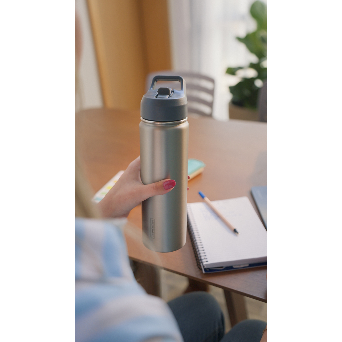 Garrafa T&eacute;rmica Tramontina 650 ml Inox com Canudo - SKU 61649650 - 14 image number 13