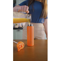 Garrafa T&eacute;rmica Tramontina 650 ml em A&ccedil;o Revestido Laranja com Canudo - SKU 61649651 - 16 image number 15