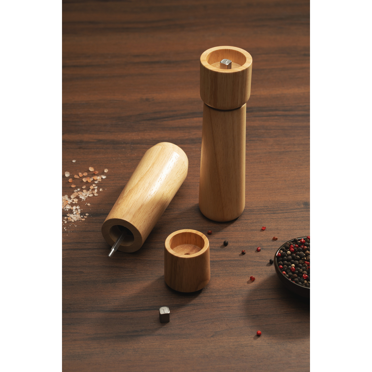 Moedor de Sal e Pimenta Tramontina Realce em Madeira Seringueira de 20,5 cm - SKU 61657120 - 5 image number 4