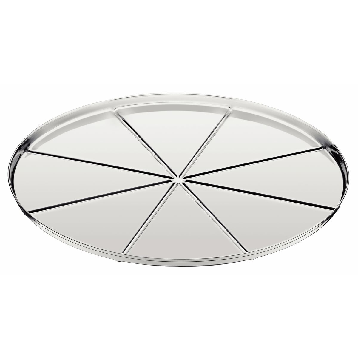 Tramontina 30 cm Grooved Stainless Steel Pizza Pan