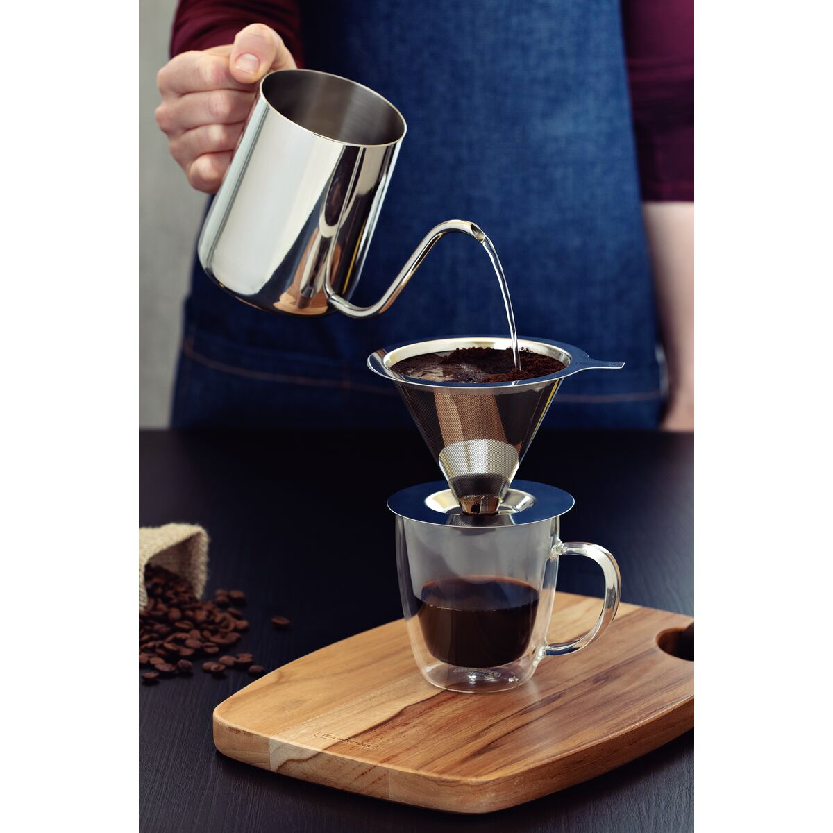Kit para Chá e Café Tramontina em Aço Inox 5 Peças de Qualidade em