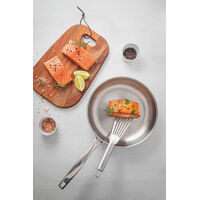 Frigideira Tramontina Grano em A&ccedil;o Inox com Corpo Triplo e Cabo 30 cm 3,4 L Cor Inox - SKU 62155300 - 12 image number 11