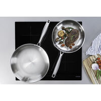 Frigideira Tramontina Grano em A&ccedil;o Inox com Corpo Triplo e Cabo 30 cm 3,4 L Cor Inox - SKU 62155300 - 8 image number 7