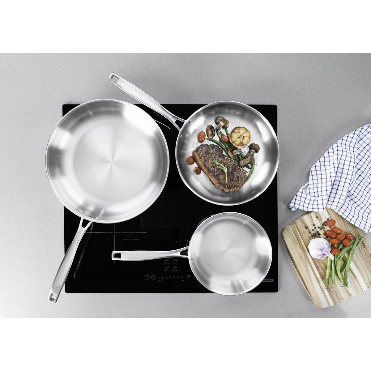 Frigideira Tramontina Grano em A&ccedil;o Inox com Corpo Triplo e Cabo 30 cm 3,4 L Cor Inox - SKU 62155300 - 14 image number 13