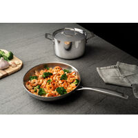 Frigideira Tramontina Grano em A&ccedil;o Inox com Corpo Triplo e Cabo 30 cm 3,4 L Cor Inox - SKU 62155300 - 5 image number 4