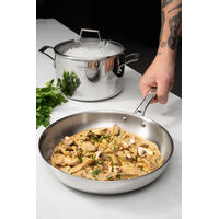 Frigideira Tramontina Grano em A&ccedil;o Inox com Corpo Triplo e Cabo 30 cm 3,4 L Cor Inox - SKU 62155300 - 14 image number 13