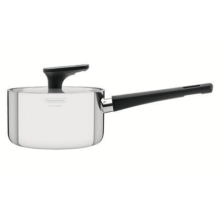 Panela Tramontina Grano Baquelite em Aço Inox com Corpo Triplo Tampa e Cabo de Baquelite 20 cm 3,1 L Cor Inox - SKU 62161200