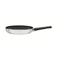 Tramontina Grano Bakelite stainless steel frying pan with tri-ply body, interior non-stick coating and Bakelite handle, 26 cm and 2.2 L
