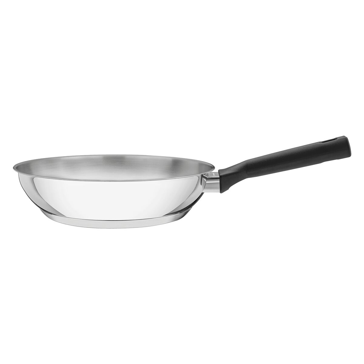 Tramontina Brava Bakelite stainless steel frying pan, long handle and tri-ply base, 24 cm 2.1 L