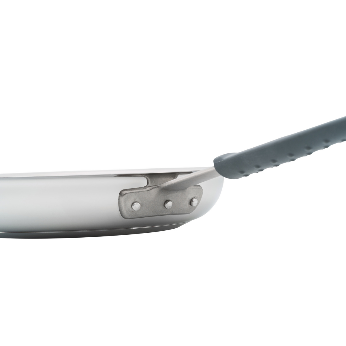 Frigideira Tramontina Professional em A&ccedil;o Inox com Fundo Triplo e Cabo com Luva de Silicone Remov&iacute;vel 30 cm Cor Inox - SKU 62333300 - 3 image number 2