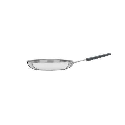 Frigideira Tramontina Professional em A&ccedil;o Inox com Fundo Triplo e Cabo com Luva de Silicone Remov&iacute;vel 30 cm Cor Inox - SKU 62333300