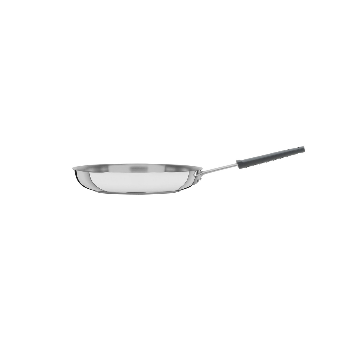 Frigideira Tramontina Professional em A&ccedil;o Inox com Fundo Triplo e Cabo com Luva de Silicone Remov&iacute;vel 30 cm Cor Inox - SKU 62333300 - 1 image number 0
