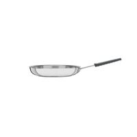 Frigideira Tramontina Professional em A&ccedil;o Inox com Fundo Triplo e Cabo com Luva de Silicone Remov&iacute;vel 30 cm Cor Inox - SKU 62333300 - 1 image number 0