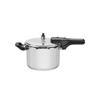 Tramontina Brava stainless steel pressure cooker with tri-ply base, 20 cm and 4.5 L