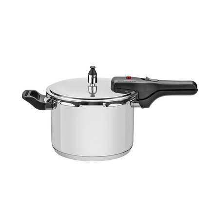Panela de Press&atilde;o Tramontina Brava em A&ccedil;o Inox com Fundo Triplo 22 cm 6 L Cor Inox - SKU 62416220