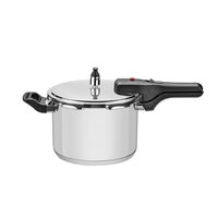 Panela de Press&atilde;o Tramontina Brava em A&ccedil;o Inox com Fundo Triplo 22 cm 6 L Cor Inox - SKU 62416220 - 1 image number 0