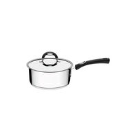Tramontina Duo Silicone 16 cm 1.4 L stainless steel saucepan with tri-ply base, lid and silicone handle