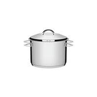 Tramontina Solar 20 cm 4.6 L stainless steel stock pot with lid, handles and tri-ply base