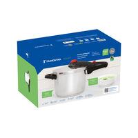 Panela de Press&atilde;o Tramontina Solar em A&ccedil;o Inox Fundo Triplo com 5 Dispositivos de Seguran&ccedil;a 22 cm 6 L Cor Inox - SKU 62516223 - 20 image number 19