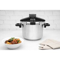 Panela de Pressão Tramontina Presto em Aço Inox Fundo Triplo com 5 Dispositivos de Segurança 22 cm 6 L Cor Inox - SKU 62518223 - 7 image number 6