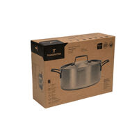 Ca&ccedil;arola Tramontina Grano Black Funda em A&ccedil;o Inox Corpo Triplo com Tampa e Al&ccedil;as 24 cm 4,7 L Cor Inox - SKU 62583240 - 6 image number 5