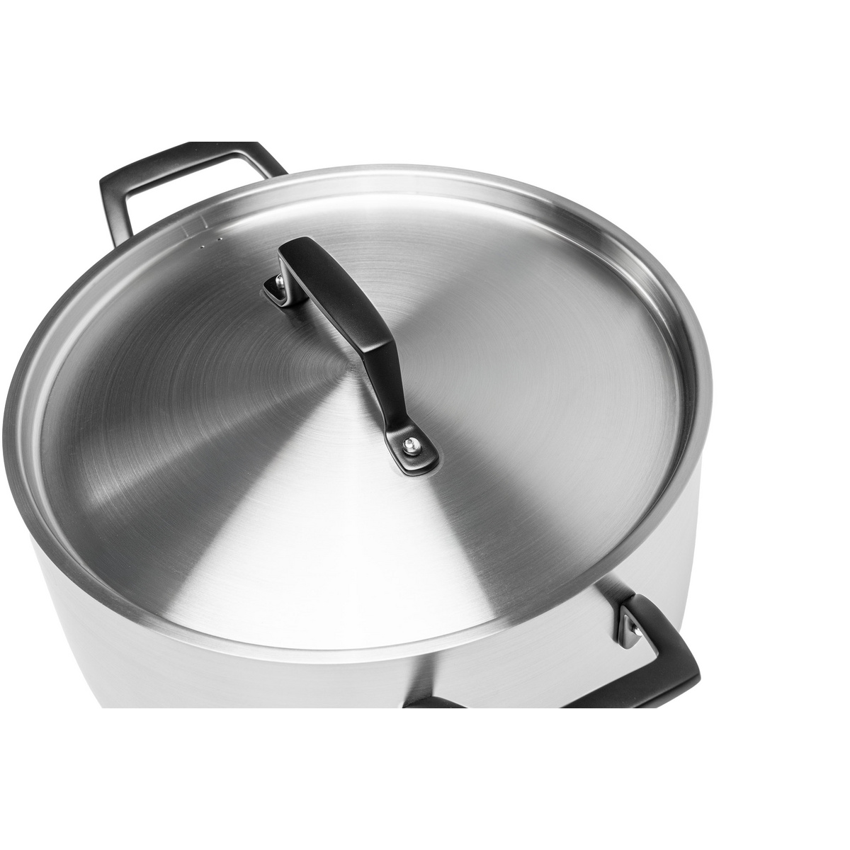Ca&ccedil;arola Tramontina Grano Black Funda em A&ccedil;o Inox Corpo Triplo com Tampa e Al&ccedil;as 24 cm 4,7 L Cor Inox - SKU 62583240 - 3 image number 2