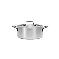Ca&ccedil;arola Tramontina Grano Black Funda em A&ccedil;o Inox Corpo Triplo com Tampa e Al&ccedil;as 24 cm 4,7 L Cor Inox - SKU 62583240 - 1 image number 0