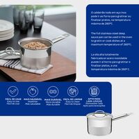 Caldeir&atilde;o Tramontina Professional em A&ccedil;o Inox Fundo Triplo com Tampa Plana Detalhe Satinado e Cabo 16 cm 2,2 L Cor Inox - SKU 62627160 - 2 image number 1