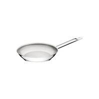 Tramontina Professional 20 cm 1.1 L shallow stainless steel frying pan with long handle and tri-ply base