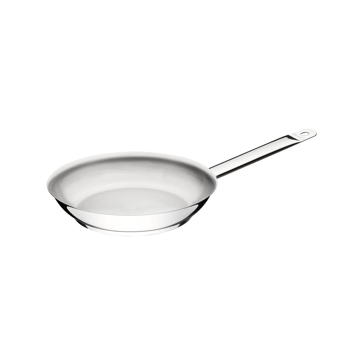 Tramontina Professional 20 cm 1.1 L shallow stainless steel frying pan with long handle and tri-ply base