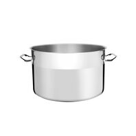 Tramontina Professional stainless steel stock pot with tri-ply base, without lid, 40 cm and 30 L
