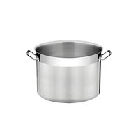 Tramontina Professional stainless steel stock pot with tri-ply base, without lid, 36 cm and 28 L