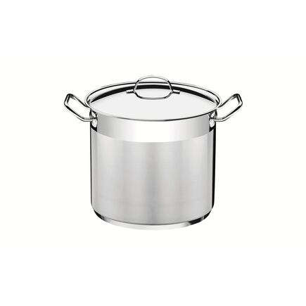 Caldeirão Professional Tramontina em Aço Inox Fundo Triplo com Tampa e Alças 20 cm 5,7 L
